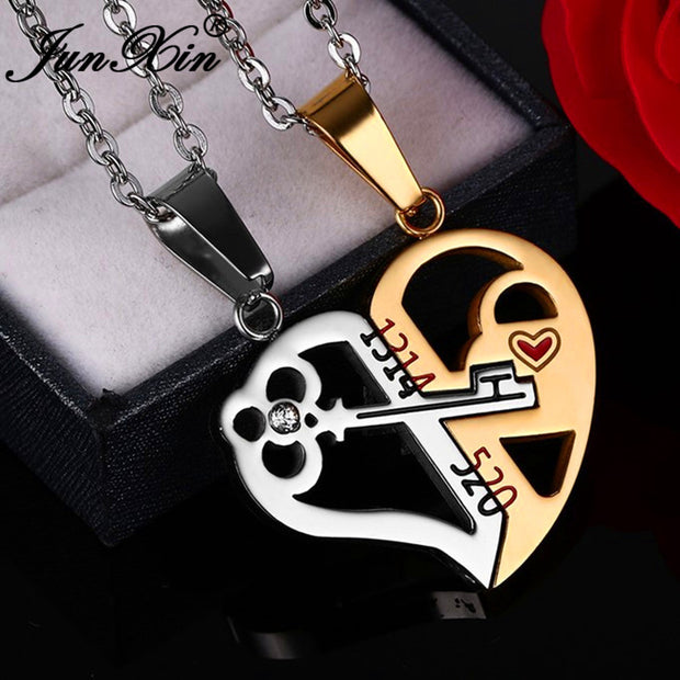 Love Key Combination Couple Necklace
