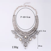 Alloy Diamond Short Necklace Crystal Necklace