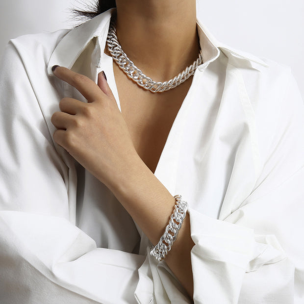 Personalized Simple Trend Necklace Bracelet Set
