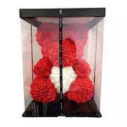 40cm Rose Bear Heart Artificial Flower Rose Teddy Bear