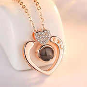 Love Projection Necklace With Exquisite Rose Gift Box