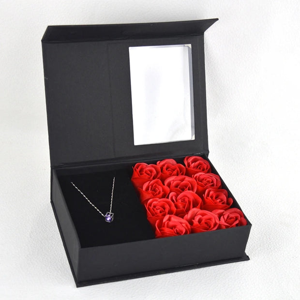 Necklace Jewelry Box Handmade Rose