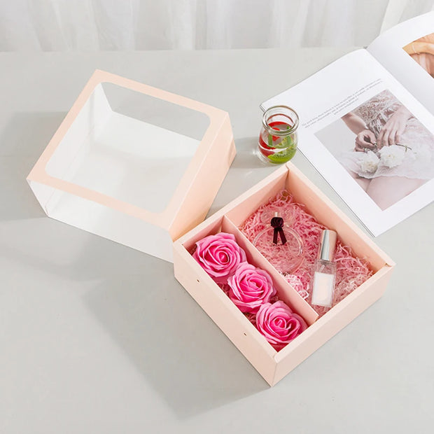 Flower Gift Box with Handle