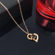 Love Heart Projection Necklace Pendant.
