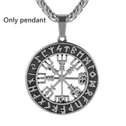 Lun Rune Pendant Necklace Men